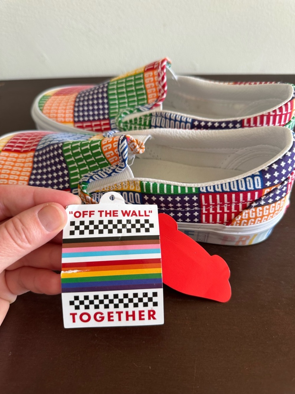 Vans Unisex Low-Top Pride Sneakers Skate Shoe Slip On 6.5W 5M - Picture 6 of 10
